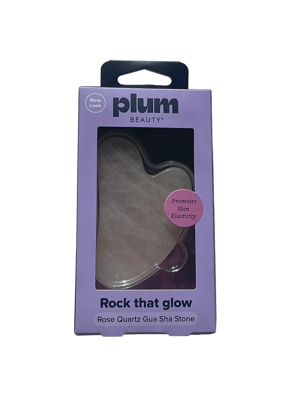 Plum Beauty Rose Quartz Gua Sha Stone - Pink